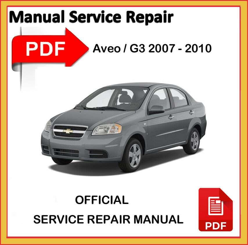 2007 CHEVY AVEO MANUAL visual data 4