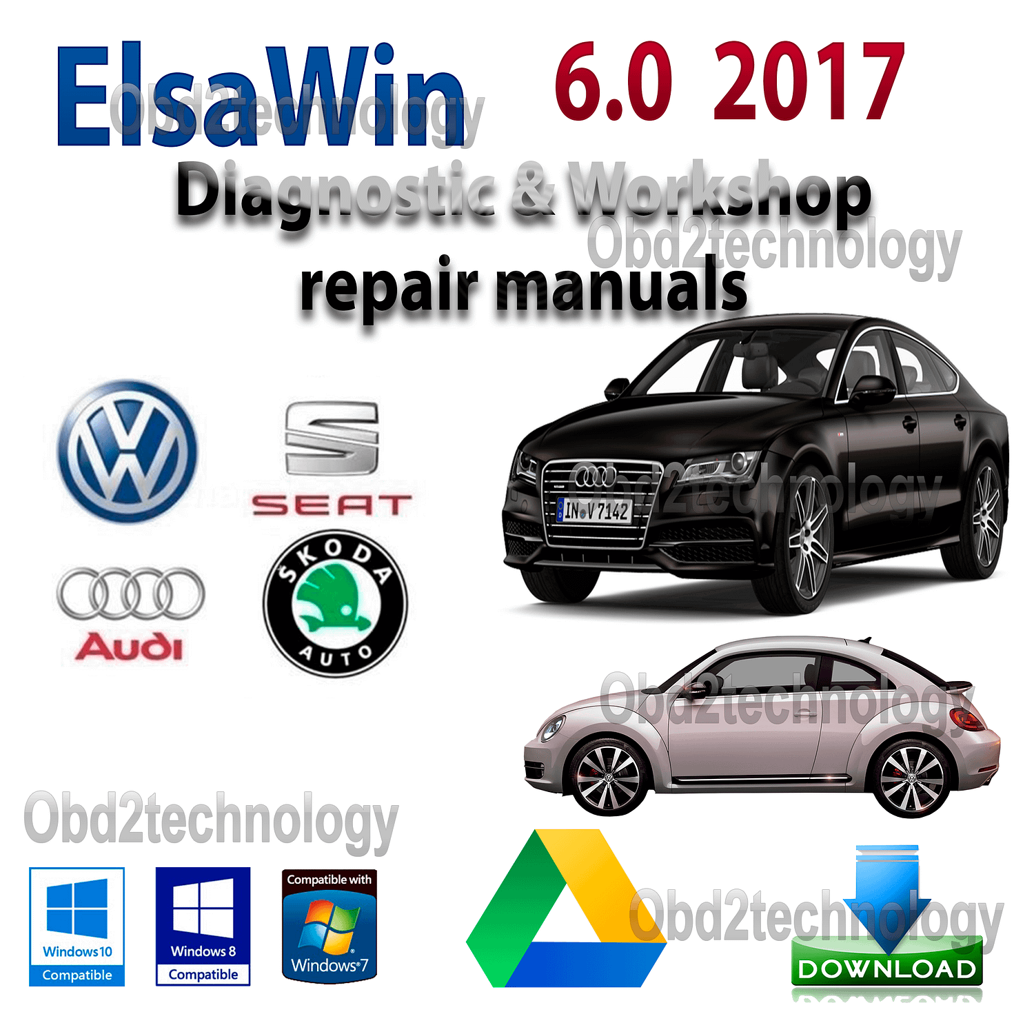 elsawin 6.0 volkswagen audi seat skoda software de diagnóstico y reparación 2017 descarga instantánea