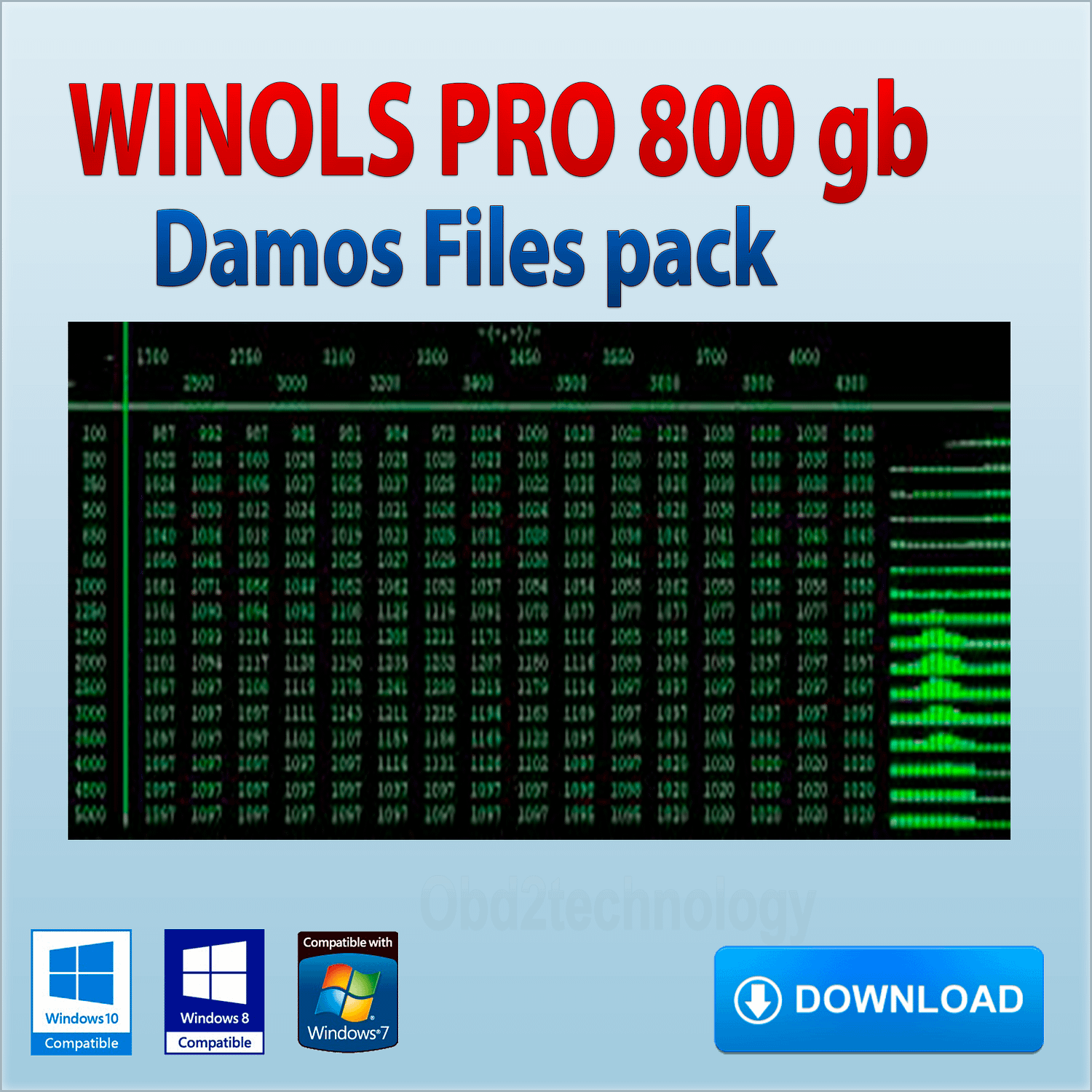 winols pro tunning egr dpf cars/trucks 800gb damos files instant download