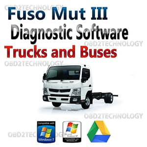 Mitsubishi Fuso Mut III Mut 3 Trucks Bus 2019 Software de diagnóstico + ECU Rewrite ROM Data 2019