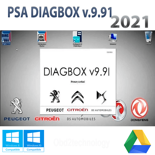 psa diagbox 9.91 2021 for lexia 3 preinstaled on vmware windows mac instant download