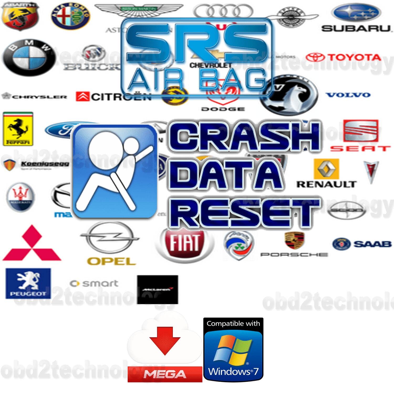 14 AirbagProgramme SRS Software Löschen Reparatur Crash Daten