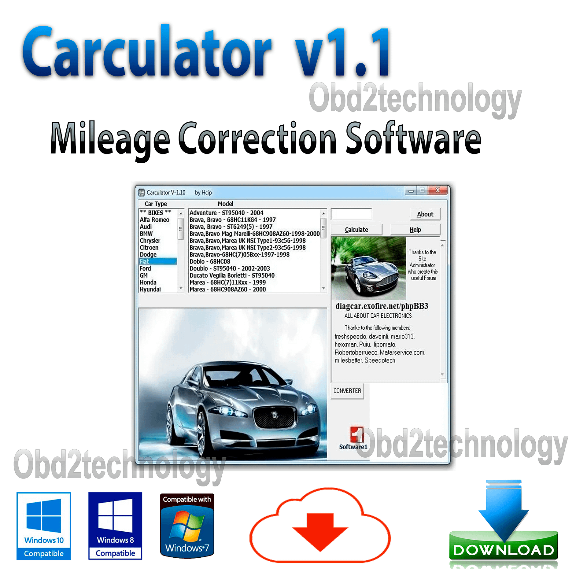 Mileage correction software for Dashboard Auto Carculator V1.1