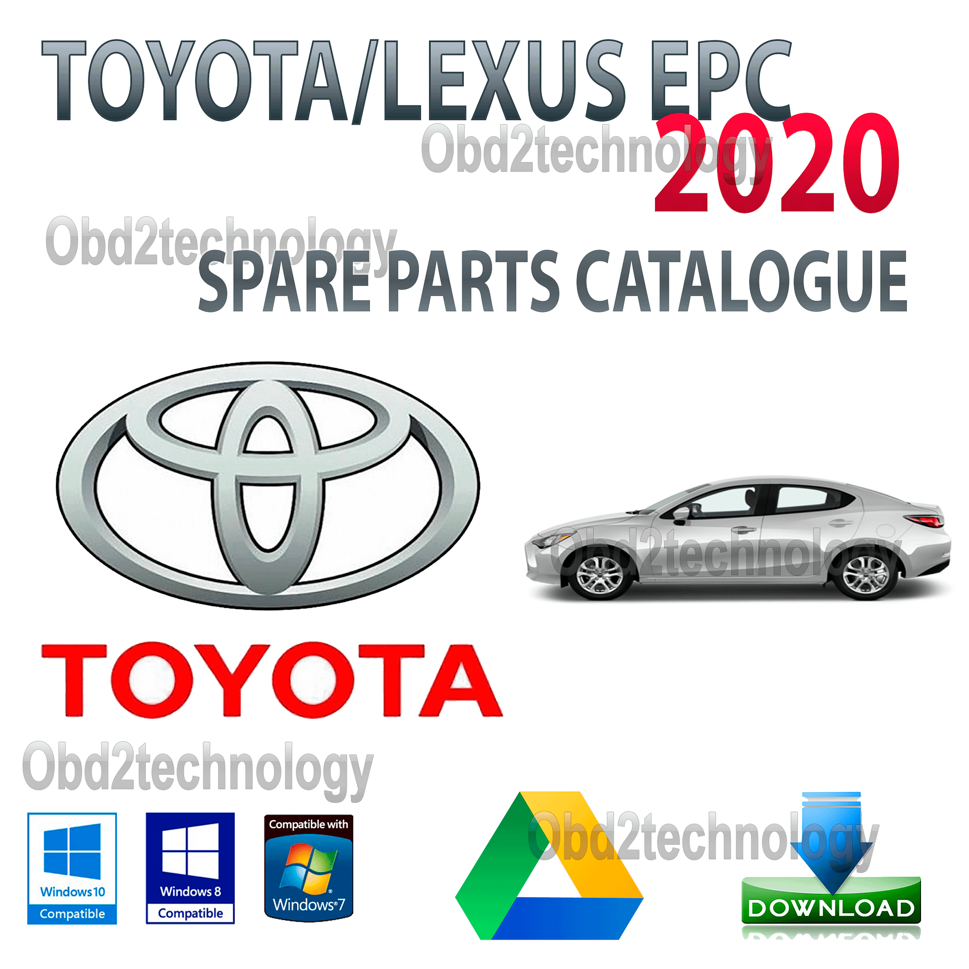 Toyota lexus Epc software 2020 spare parts catalogue with vin search