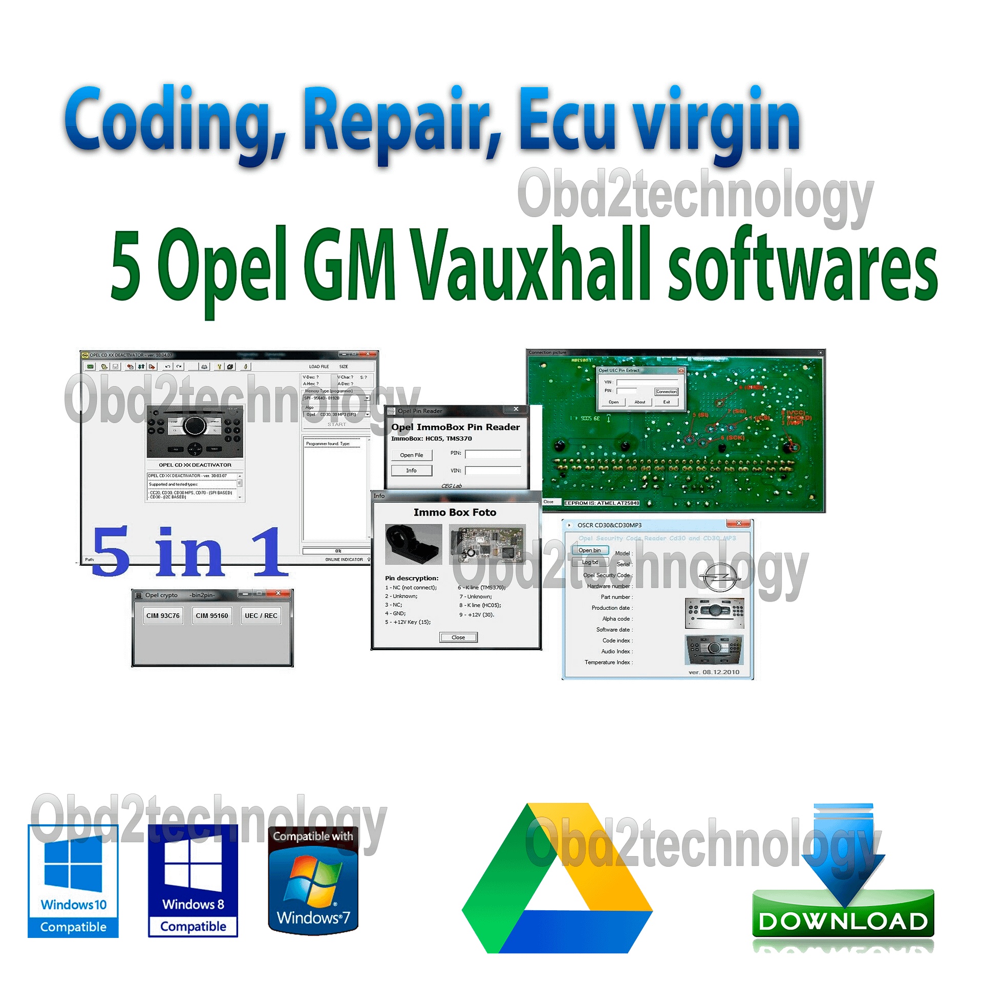 Opel GM Chevrolet Vauxhall Engineering coding repair ecu virgin ...