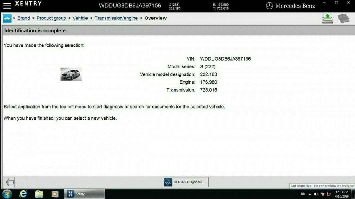 Mercedes Xentry Diagnostics 03/2022 Das Xentry Passthru version Latest